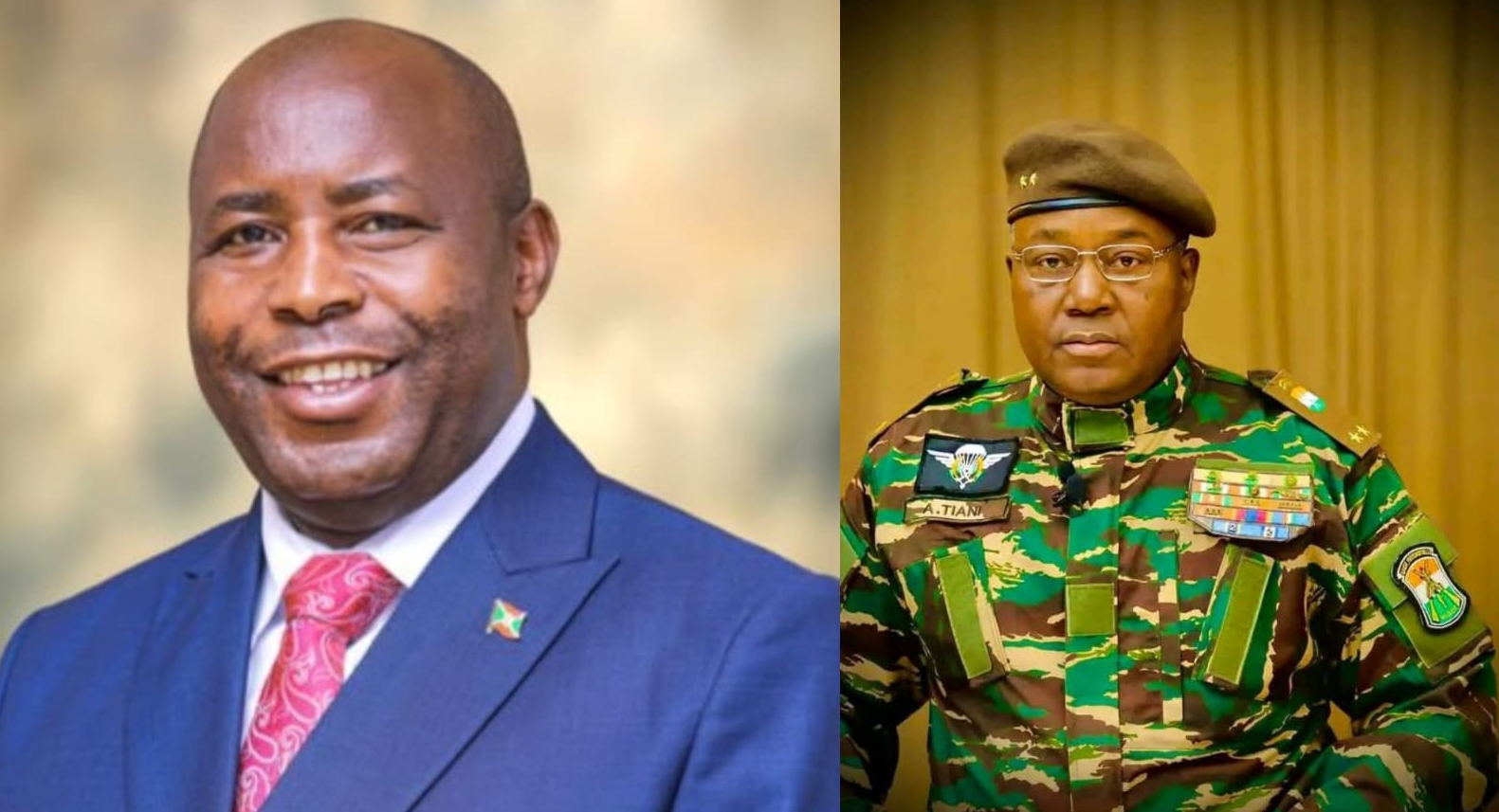 picha ikionyesha raisi wa Burundi akiwa na raisi wa Niger