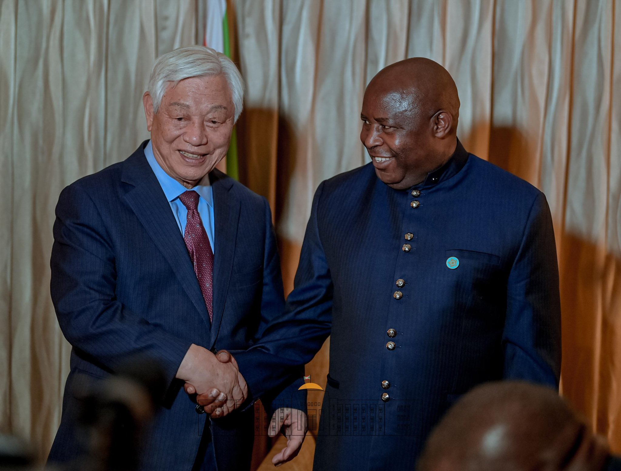 Rais Évariste Ndayishimiye akikutana na Dr. Révérend Ock Soo Park wa IYF, Yokohama – 20 Agosti 2025.
