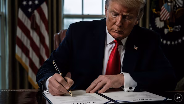 Raisi wa trump-akisaini-tarif-mpya